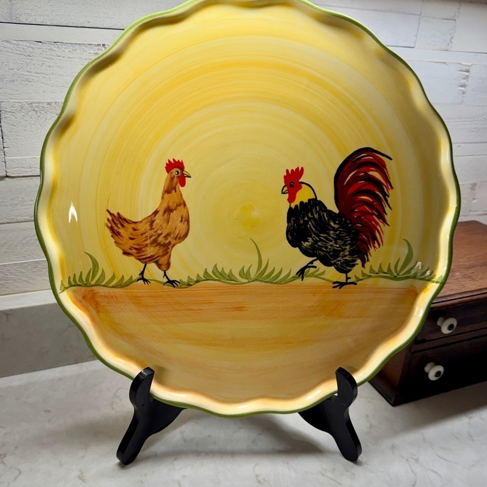 ANTONIO ROSA, HAND-PAINTED, “MR. ROOSTER AND GIRLS”. - Picture 6 of 10